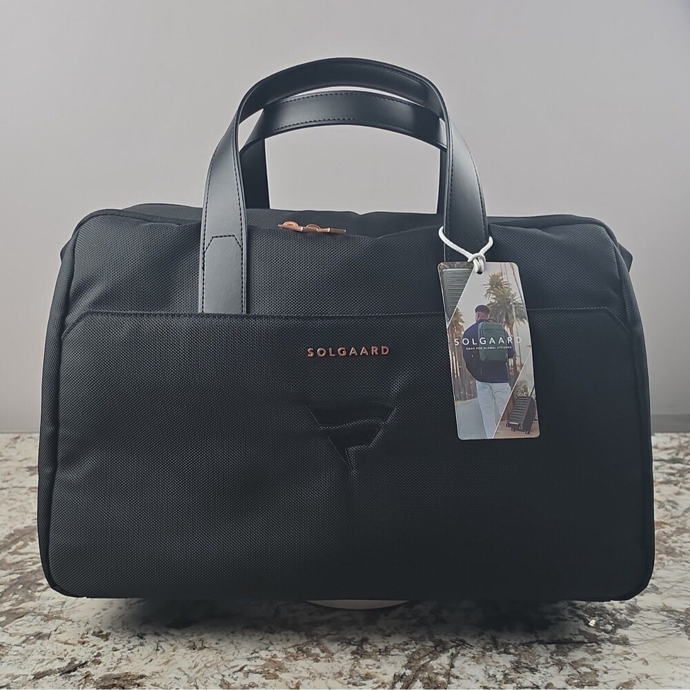Solgaard The Voyager Ballistic Black Weekender Laptop Carryon Underseat NWT